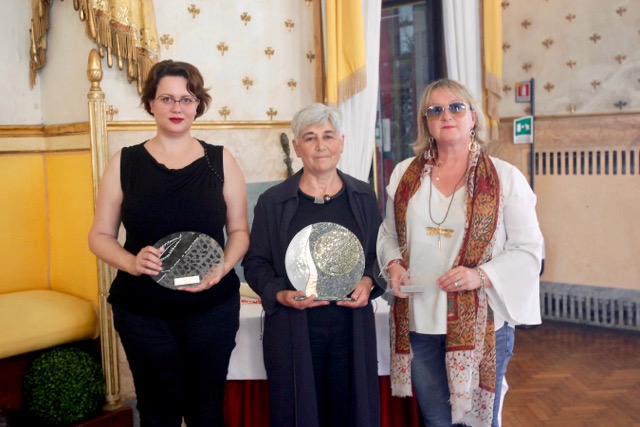 Da sinistra Marina Lucchin, Donatella Gasperi, Germana Cabrelle