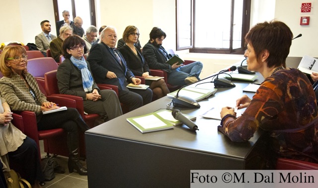 Nella foto: Cristina Marchesi, Giuliano Gargano, Plinio Romagna, Pietro Martire, Cristina Toso, Giuseppe Milan, Alessandra Montobbio e Lorella Miliani