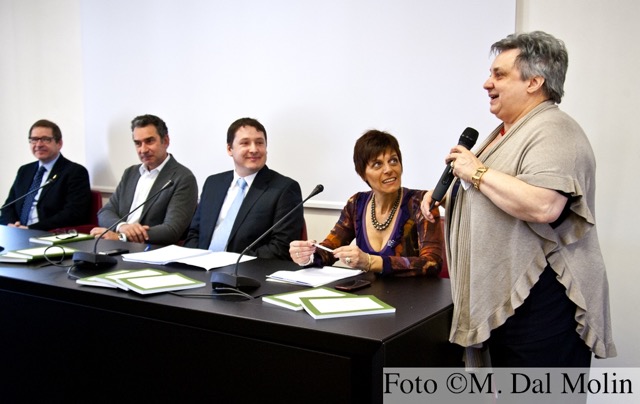 Nella foto; Claudio Baccarin, Gianluca Amadori, Antonino Padovese, Lorella Miliani, Lauretta Rampazzo Bertinelli